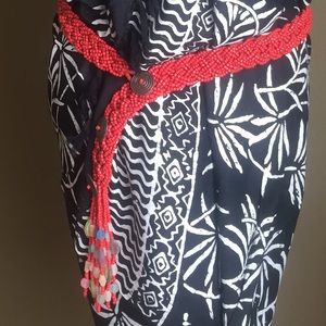 Beaded Orange Belt